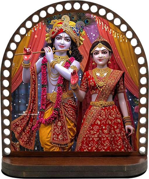 ar creative Radha and Krishna Car Dashboard Idol, God Statue For Car, Home, Office Decorative Showpiece  -  7.62 cm