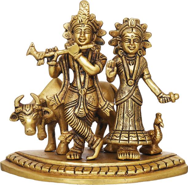 THOLIYA ARTS 5.5 Inch Radha Krishna Standing Murti For Home Gifting Radhe Krishna Idol Statue Decorative Showpiece  -  13.97 cm