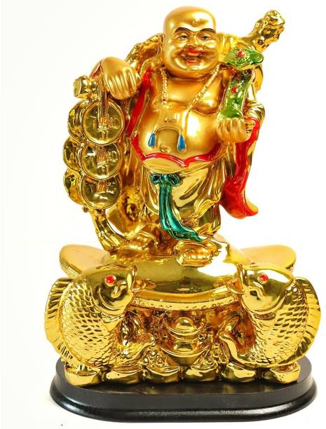 The Spiritual Living Laughing Buddha | 7 Inch Laughing Buddha Statue for Money | Vastu Feng Shui Item Decorative Showpiece  -  17.8 cm