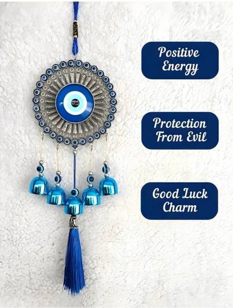 Arun 5 ball evil eye wind chime. Decorative Showpiece  -  35 cm