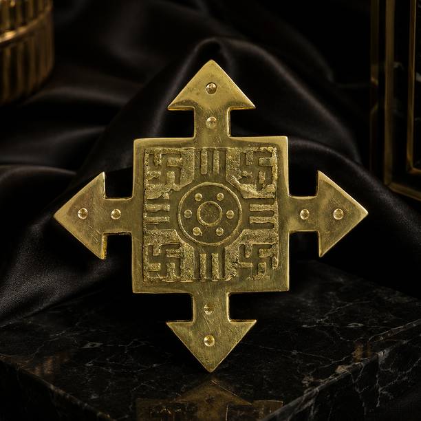REIKI CRYSTAL PRODUCTS Brass Helix North Vastu Dosh Nivaran Vastu Remedy 10 cm Pack of 1 Pc Item Decorative Showpiece  -  2 cm