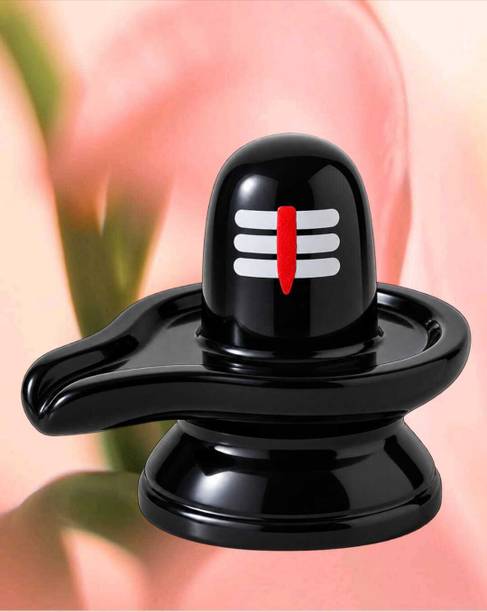 G N M Crafted Premium Shivling for Puja Decorative Showpiece  -  8 cm