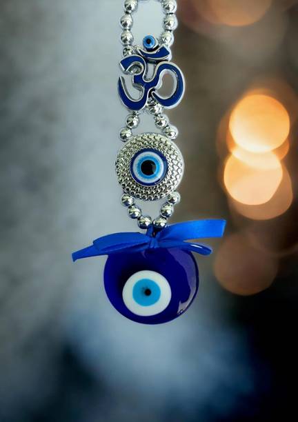 Mooz Evil Eye Hanging For Home, Evil Eye for Home Decor Decorative Showpiece  -  18 cm