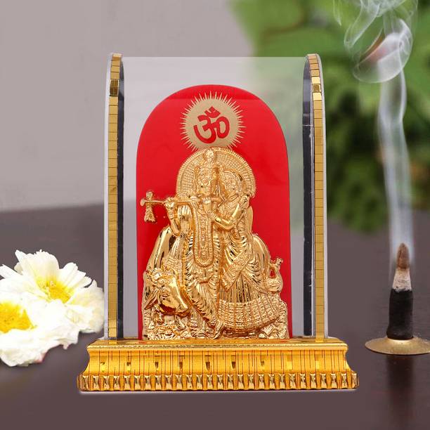 Awesome Craft Radha krishna Idol Statue Arcylic Handicraft Gopal Murti Decorative Showpiece  -  12.5 cm