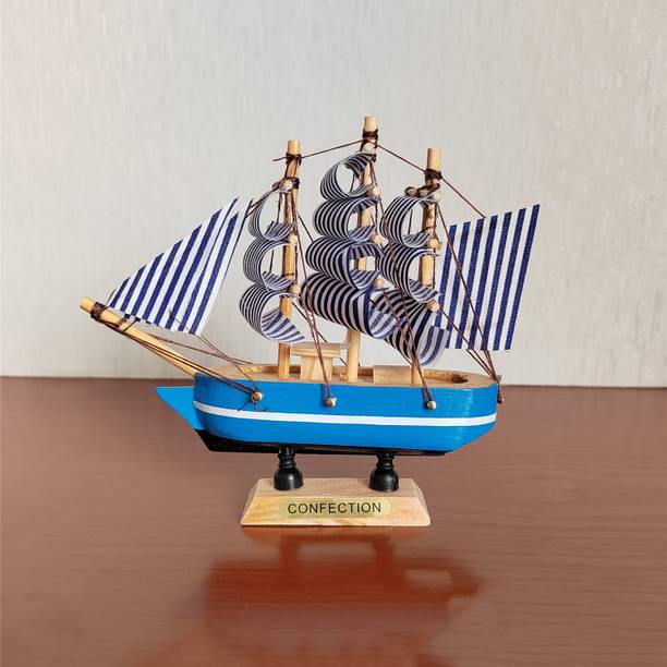 Spiaty Sailing Sailboat Decorative Showpiece  -  14 cm