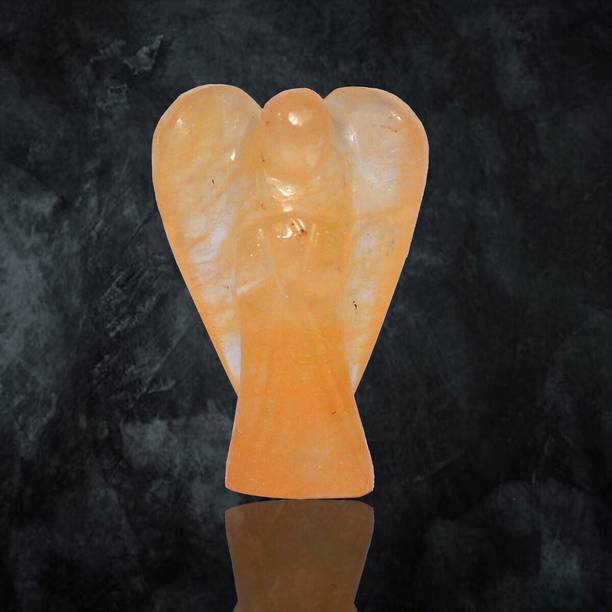 REIKI CRYSTAL PRODUCTS Natural Citrine Crystal Angel Size 2.4 cm (1 inch) Decorative Showpiece  -  5 cm
