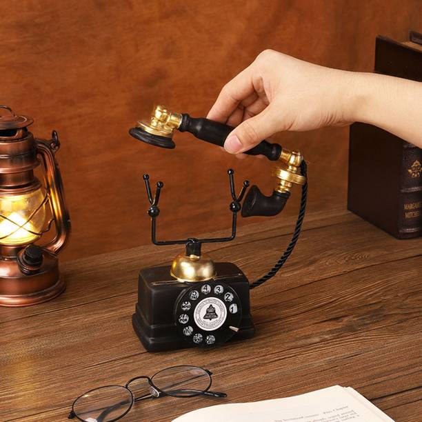 Jagmohan Enterprises European Retro Telephone Decorative Showpiece  -  16 cm