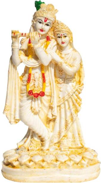 INTERPAL Radha Krishna Statue Lord Kanha, Gopala Idol for Home, Office & Temple Décor डेकोरेटिव शोपीस  -  20 cm