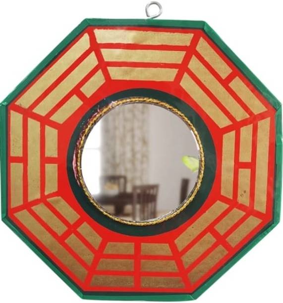 Love Kart Love Kart Vastu / Feng Shui Convex Mirror / Pakwa Mirror for Home Decorative Showpiece  -  15 cm