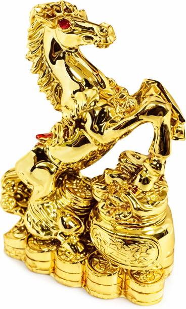 GJ Feng Shui Statue For Vastu Victory Horse / Running Horse Decorative Showpiece  -  8 cm