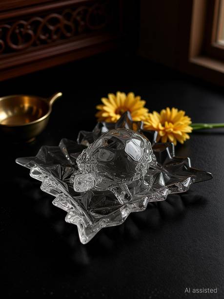 SainathSell Vastu Tortoise & Plate for Good Luck,Positive Energy,Wealth,Success & Prosperity Decorative Showpiece  -  5 cm