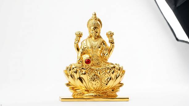 HEENA HOME DECOR Heena Home Decor Metal Lakshmi Idol 7 cm Height Decorative Showpiece  -  6 cm
