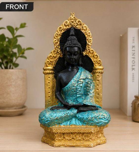 Vau Art and Craft Serene Buddha Meditation Statue Decorative Showpiece  -  22 cm
