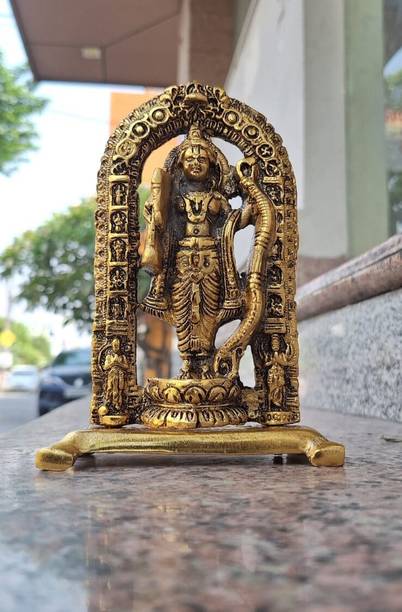 A & S VENTURES Ram Lalla Idol Murti in Ayodhya Mandir for Home and Office Temple Decorative Showpiece  -  17 cm