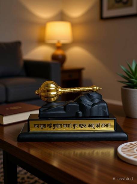 KHATU SHYAM JI Hanuman Power Gada Showpiece Decorative Showpiece  -  6 cm
