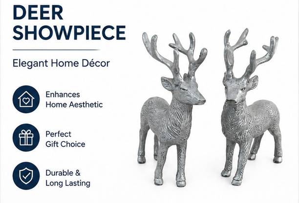 Decor Deer Decorative Showpiece  -  20 cm