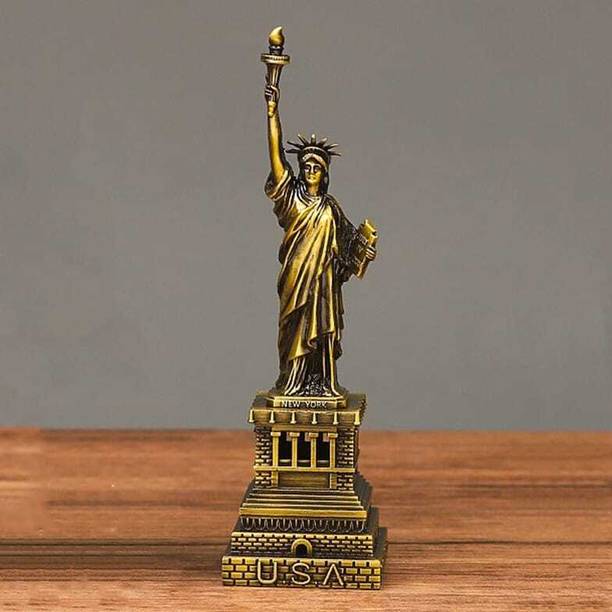 APEROL DESIGN Antique Statue of Liberty Showpiece | USA Souvenir for Home & Office Decor Decorative Showpiece  -  15 cm