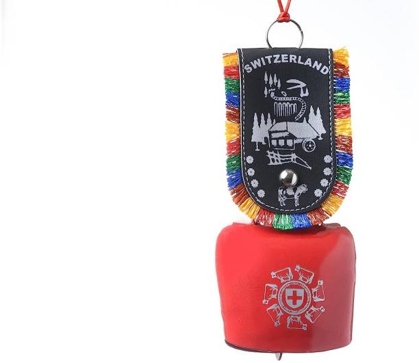 Tej Gifts Feng Shui Swiss Cow Bell for Positive Energy Vastu Metal Door Hanging for Home Decorative Showpiece  -  20 cm