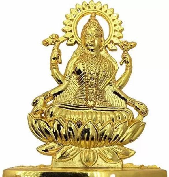 Shv Metal Handmade Maa Laxmi Idol Statue for Home Decorative Showpiece  -  11 cm