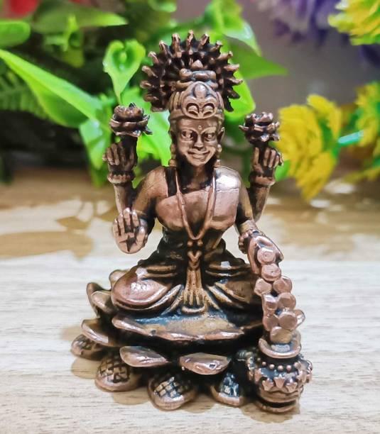 Copper Lakshmi Idol Copper Lakshmi Idol Decorative Showpiece  -  5 cm