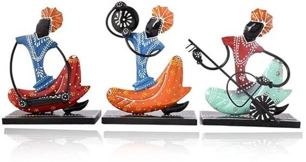 THE KUTIR Musician Decorative Showpiece Musician Figurine for Home Decorative Showpiece  -  21 cm