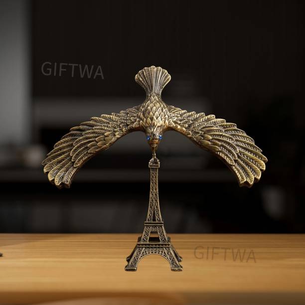 GIFTWA Antique Eagle Balancing Statue – Modern Business Desk Decor & Collectible Gift Decorative Showpiece  -  12 cm