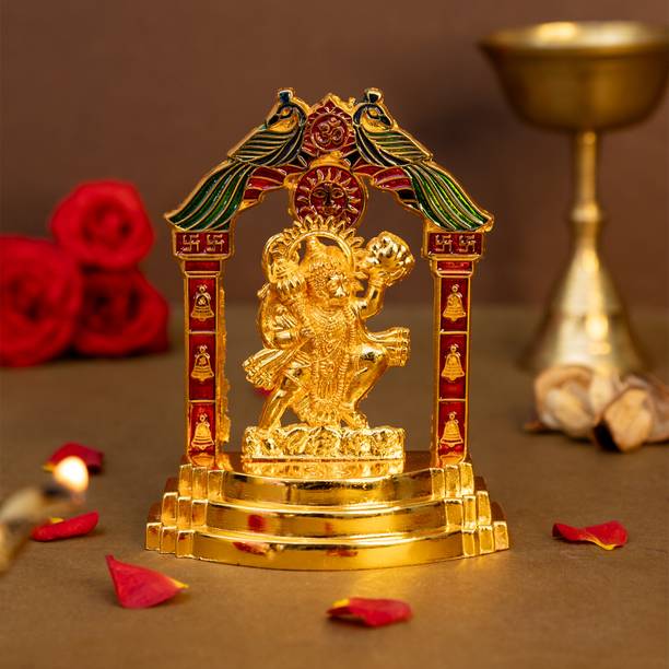 Ekhasa Metal Hanuman Ji Murti for Home Puja Decorative Showpiece  -  10.1 cm
