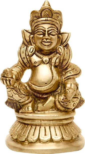 vastu vardan Brass Kuber For Home & Office|Height-4Inch Approx|Pack of 1 |Weight-580 Gram | Decorative Showpiece  -  10.8 cm