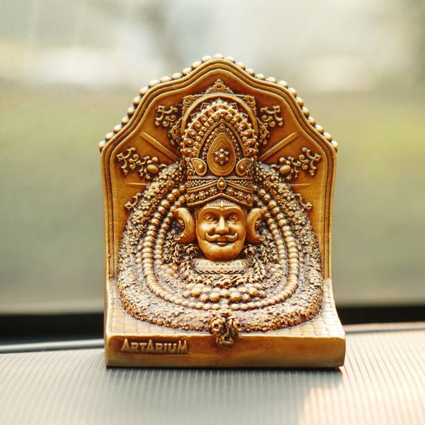 ARTARIUM Khatu Shyam Murti Statue for Car Dashboard Decorative Showpiece  -  9.9 cm
