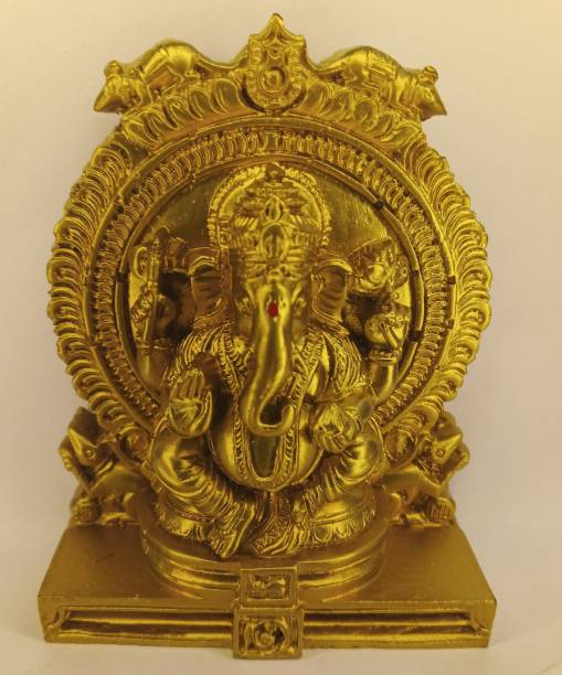 tskutty Lord Ganesh/Ganesh ji/Ganpathi polystone Idol Decorative Showpiece  -  11 cm