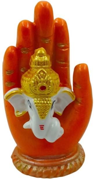 YuviKrissh Decorative Showpiece Lord Ganesh Ji Idol For Temple Car Dashboard Home Décor Decorative Showpiece  -  5 cm