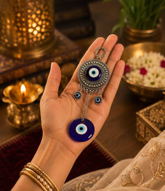 SBBCO DIVINE MAGNET Ethnic Nazar Surakhsha Wall Decor Decorative Showpiece  -  4 cm