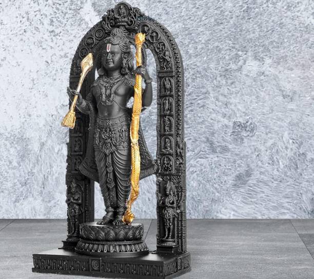yogi Shree Ram Lalla Ayodhya Mandir Idol for Home, Office Decorative Showpiece  -  18 cm