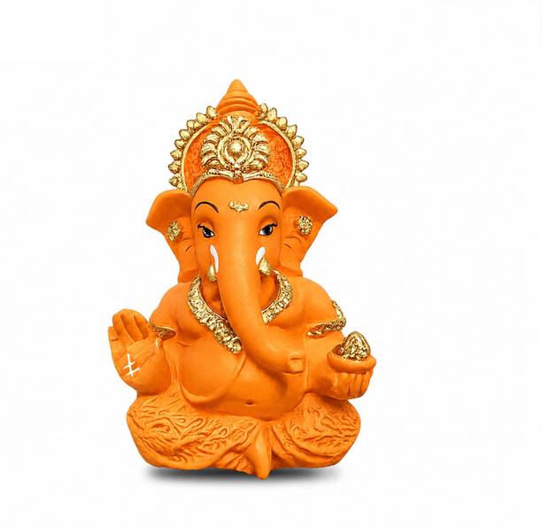 Tantra Ganesh Murti for Car Dashboard | Spiritual Decorative Idol Decorative Showpiece - 8.5 cm