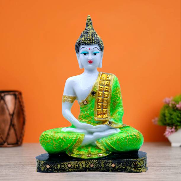 GW Creations Graceful Meditating Blessing Beautiful Marble Finishing Buddha |Lord Gautam Buddha| Statue of Buddha| Meditating Buddha| Buddha in Meditating Position| Statue for Home Decor| Hand Made Buddha| Buddha idol for home| Buddha Statue| Corner Showpiece for Drawing Room| Big Showpiece for living room| Buddha Statue in marble| Idol of God| You must like it go for it, see the reviews. Decorative Showpiece  -  22 cm