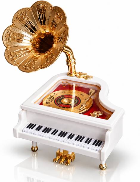 Gift Lume Vintage Piano Gramophone Music Box Decorative Showpiece - 22 cm