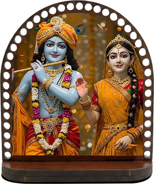ar creative Radha and Krishna Car Dashboard Idol, God Statue For Car, Home, Office Decorative Showpiece  -  7.62 cm