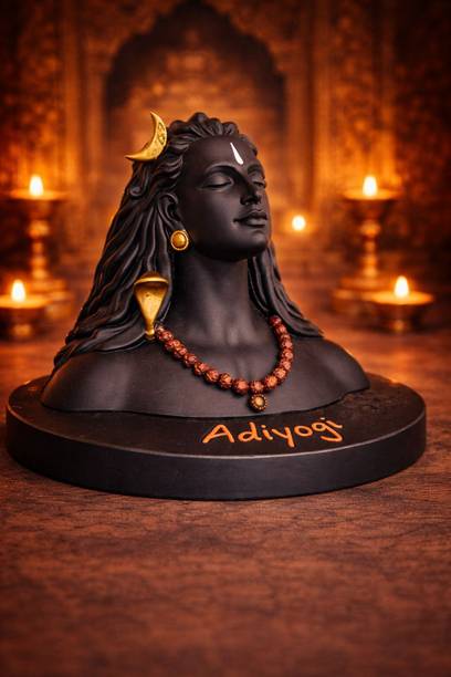 KHATU SHYAM JI Adiyogi Spiritual Decor Idol Decorative Showpiece  -  14 cm