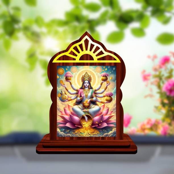 GiftsRange Lakshmi Laxmi Mahalaxmi Car Dashboard Idol Decorative Showpiece  -  10.4 cm