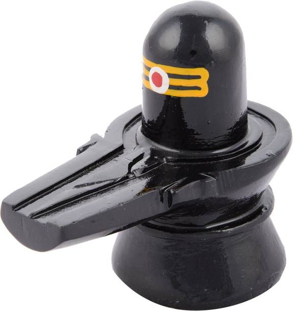 sanskaari POOJA ITEMS Shivling shiva lingam thali set::brass shivling stand POOJA PLATE Decorative Showpiece  -  13 cm