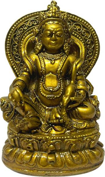 GJ Kuber Murti Kuber Statue Kuber Idol Kubera Home Decor Showpiece & Gift Item Decorative Showpiece  -  9.5 cm