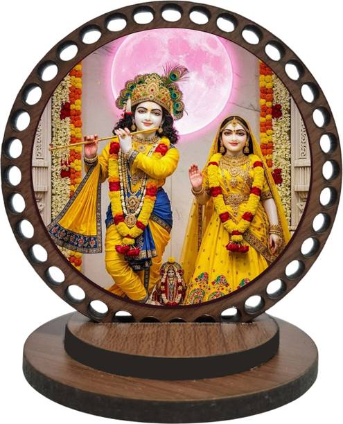 ar creative Radha and Krishna Car Dashboard Idol, God Statue For Car, Home, Office Decorative Showpiece  -  7.62 cm