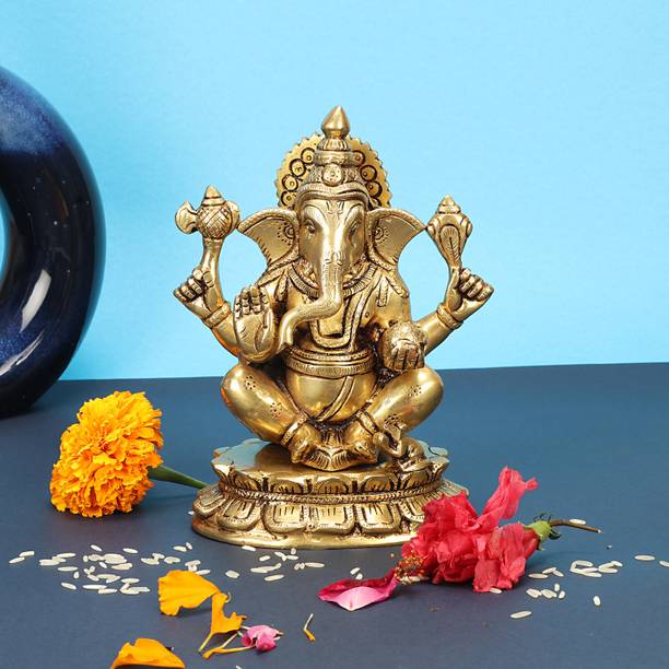 utsavicraft Superfine Handicraft People God Lord Sri Ganesha Decorative Showpiece  -  18 cm