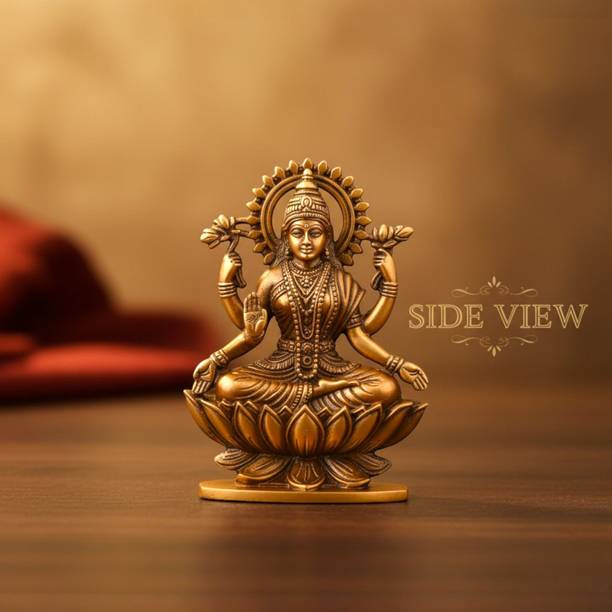 SBBCO Lakshmi Idol Sitting on Lotus Decorative Showpiece  -  3.8000000000000007 cm