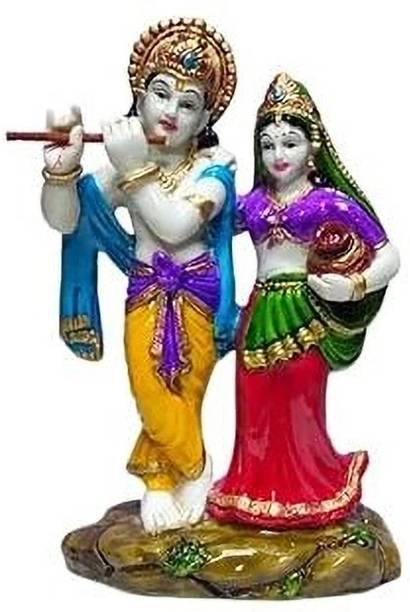 ASHA ART Laxmi Kuber Statue, God Idol Kuber Murti for Wealth and Health Multicolour Decorative Showpiece  -  10 cm