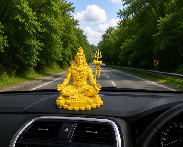 kalasrijan Lord Shiva Meditation Statue Decorative Showpiece  -  12 cm