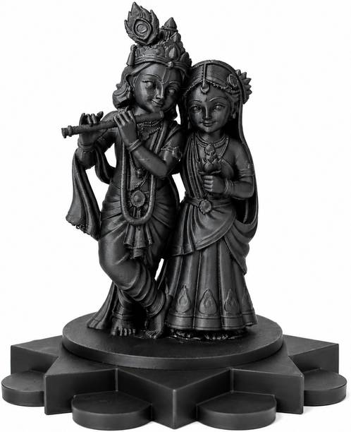 Shayona Radha Krishna Idol for Car Dashboard, Home Decor, Office, Gift| Low Poly Design Decorative Showpiece  -  11 cm