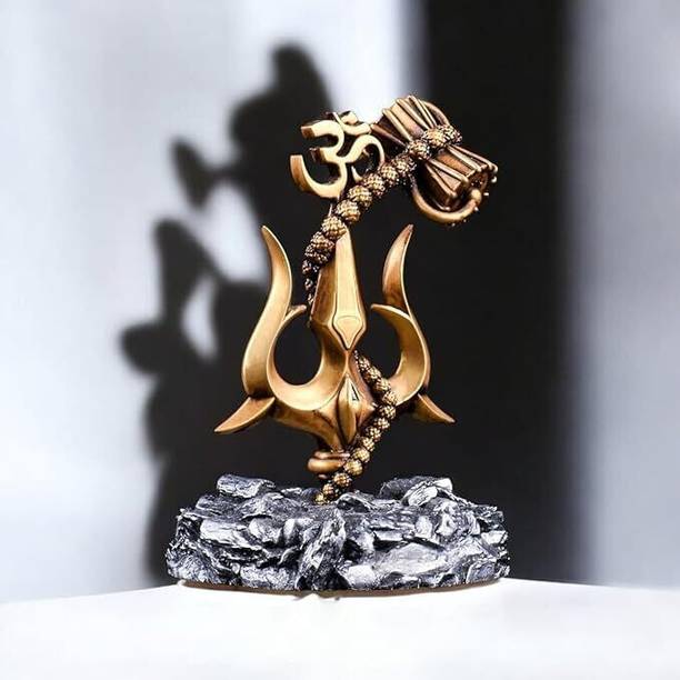 Trishul D'argento Di Lord Shiva – Altezza 7,6 Cm – Simbolo Sacro Per Puja