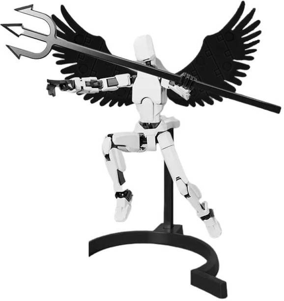 YOURKARTS.COM 3D Printed Robot Action Figure Multi-Jointed Toy for Kids & Adults Durable Decorative Showpiece  -  10.5 cm