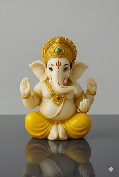 WearCraftJPR Ganesh Lord Ganesh ji Decorative Showpiece  -  7 cm